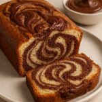 marbled yogurt and Nutella cake